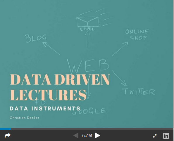 Data instruments for DDL